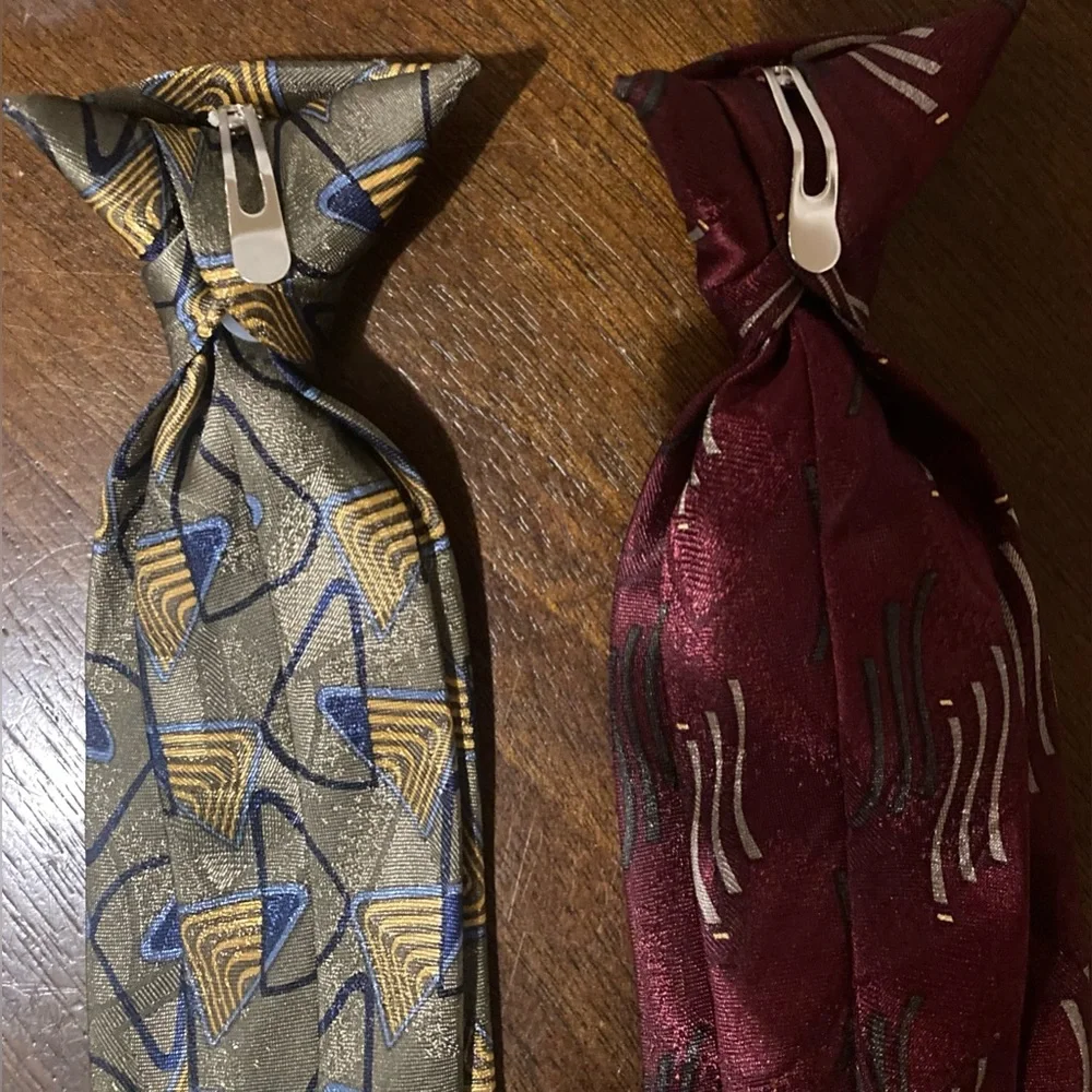Boys Set of 2 City Streets Clip On Ties